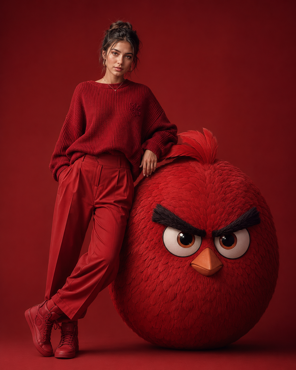 Editorial Concept — Monochrome Red